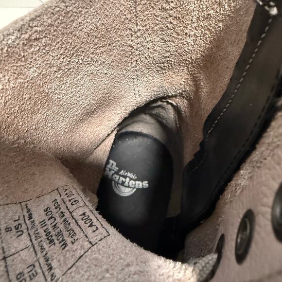 Dr. Martens Women's Pisa Leather Jadon III Boots Combat Platform Taupe Black 8 - Picture 8 of 9